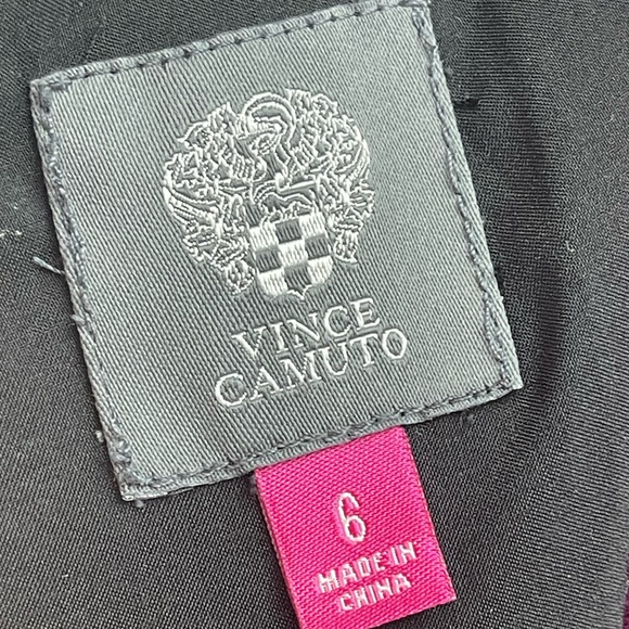 Vince Camuto size 6 black and gold fit and flare dress - Picture 5 of 6